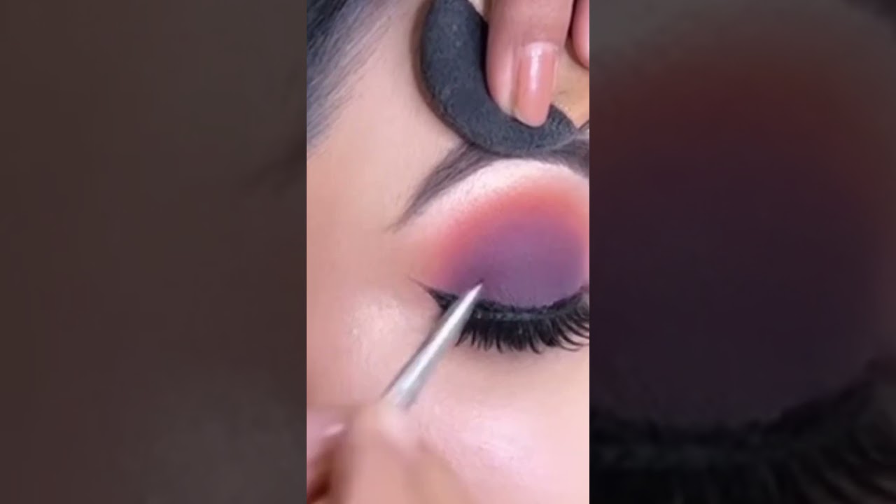 Eye makeup with Purple dress|| Eye makeup tutorial beautiful look #eyemakup #foryou #beginners