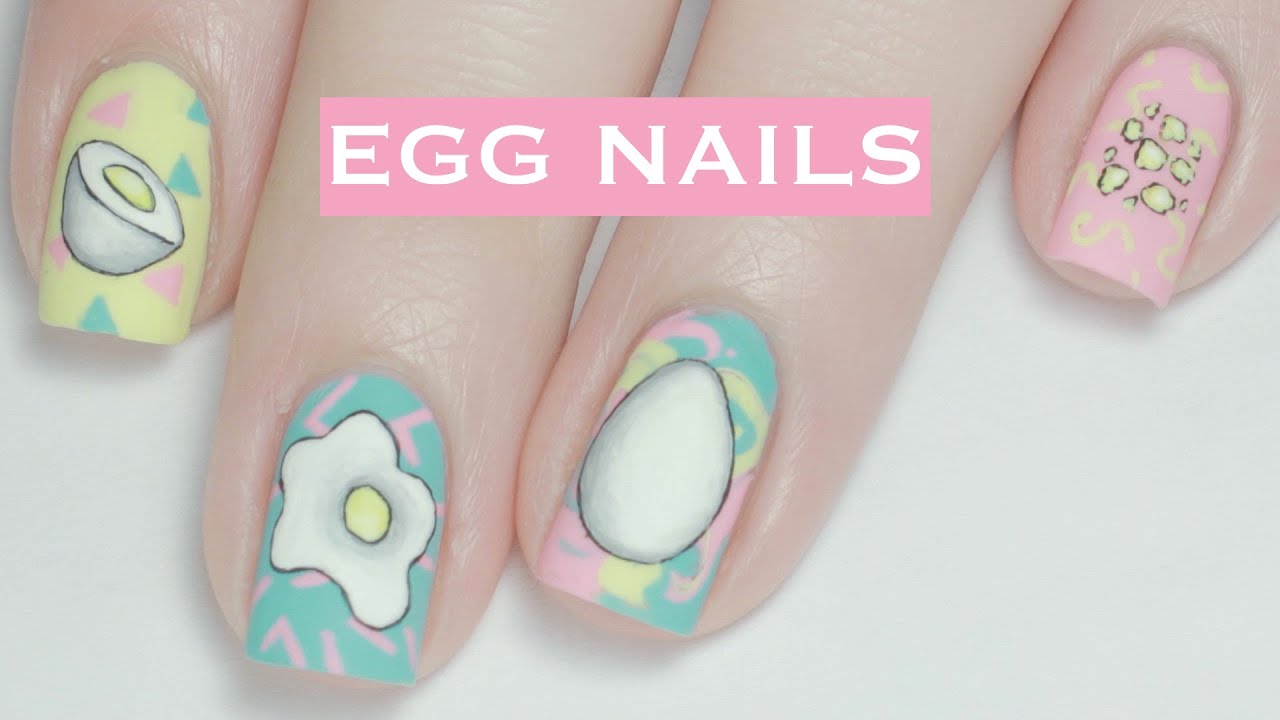 90's EGGcellence | Egg Nail Art