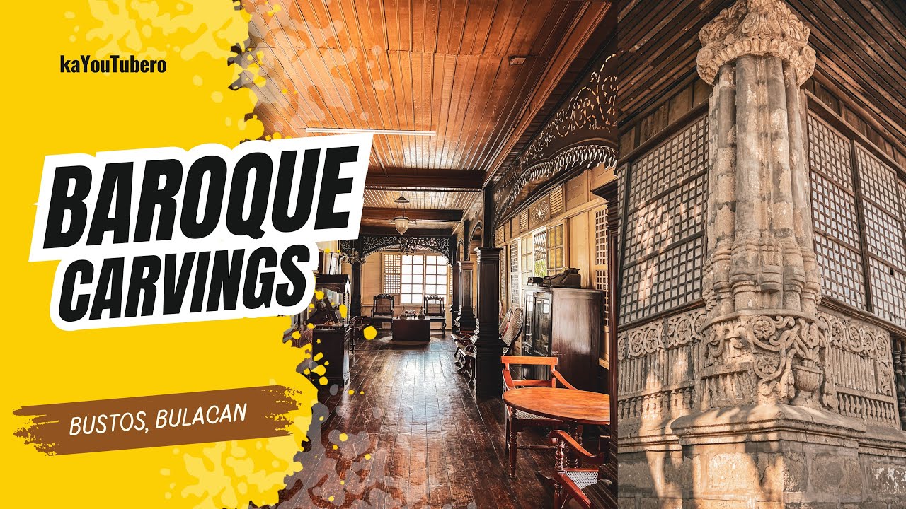 PROMINENT EXAMPLE OF A HERITAGE HOUSES IN BULACAN, KNOW FOR ITS BAROQUE CARVINGS AND FEATURES 1800s