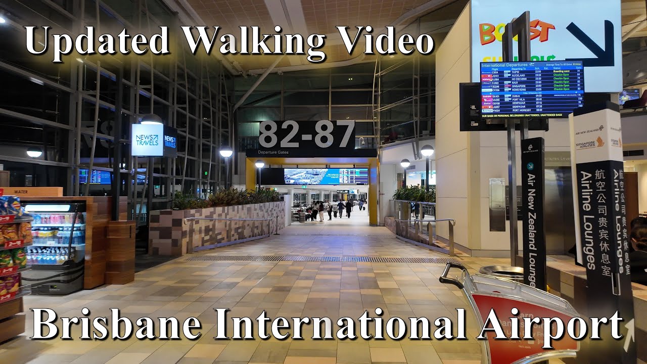 4K Brisbane Airport Update Video - International Terminal #brisbane #airports #virtualtour