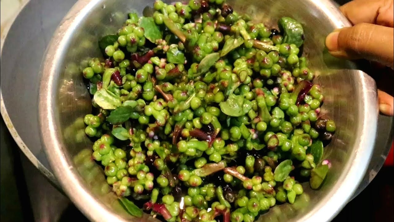 Malabar Spinach Seeds Fry | Pui Mituli Fry Recipe | SGV