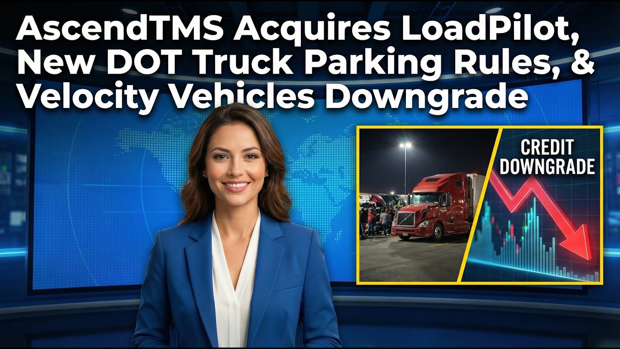 AscendTMS Acquires LoadPilot, New DOT Truck Parking Rules, & Velocity Vehicles Downgrade