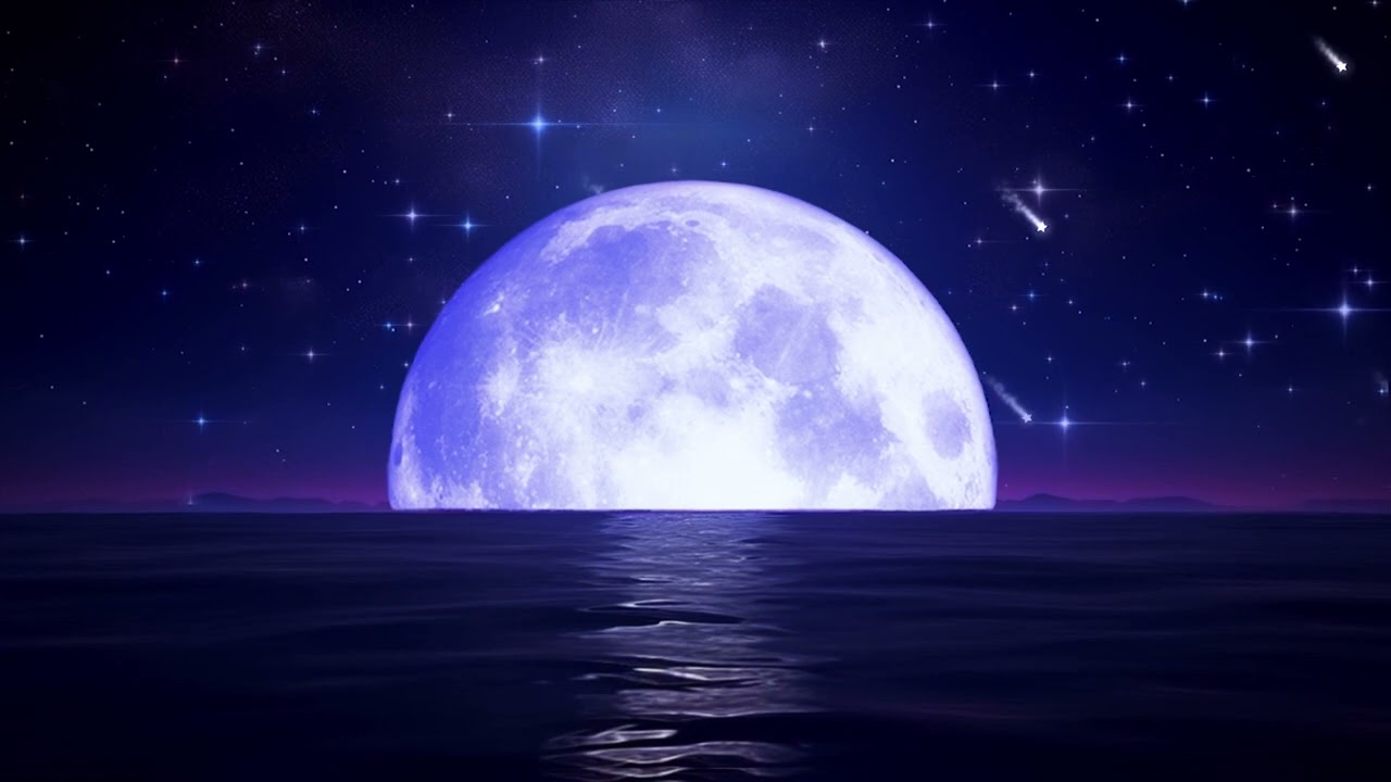 M&uacute;sica Para Dormir Bien y Descansar la Mente 💚 Mar y Luna Relajante💚Musica Relajante Para Dormir