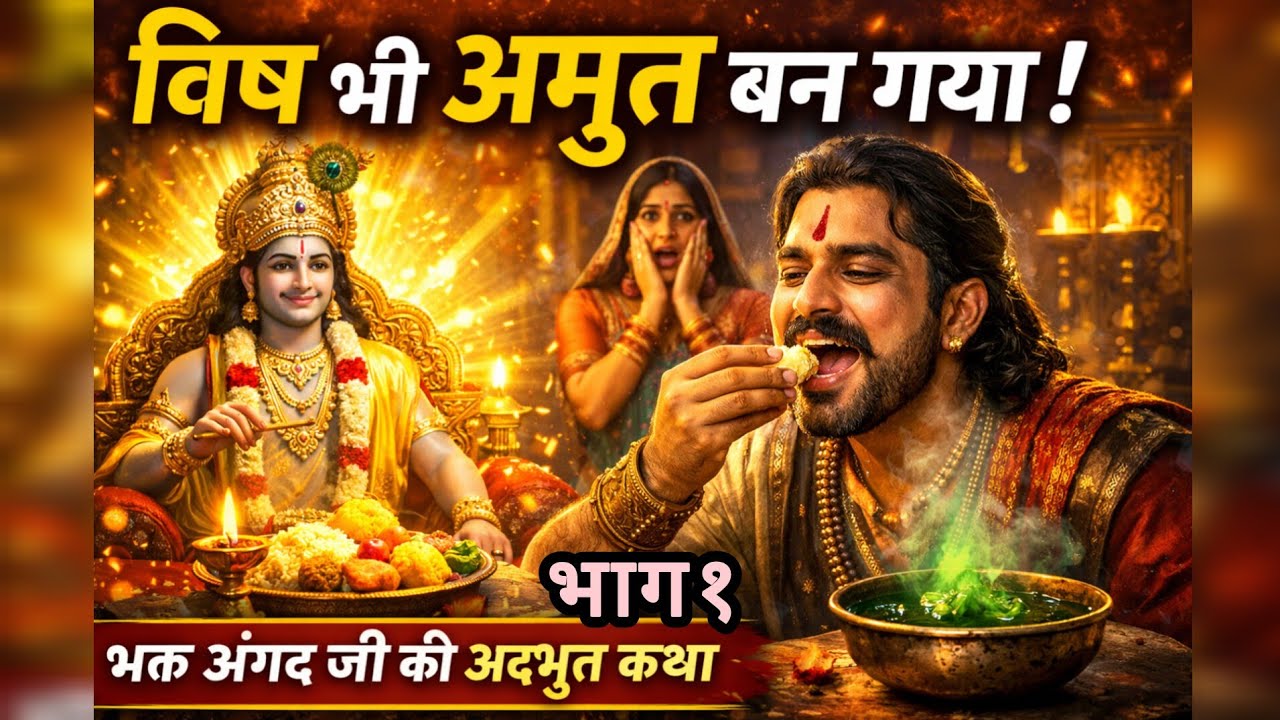 भाग१-भक्त अंगदजी की अद्भुत कथा🙏 भगवान के प्रसादकीशक्ति,सच्ची भक्ति की कहानी#bhaktiras#bhakti#krishna