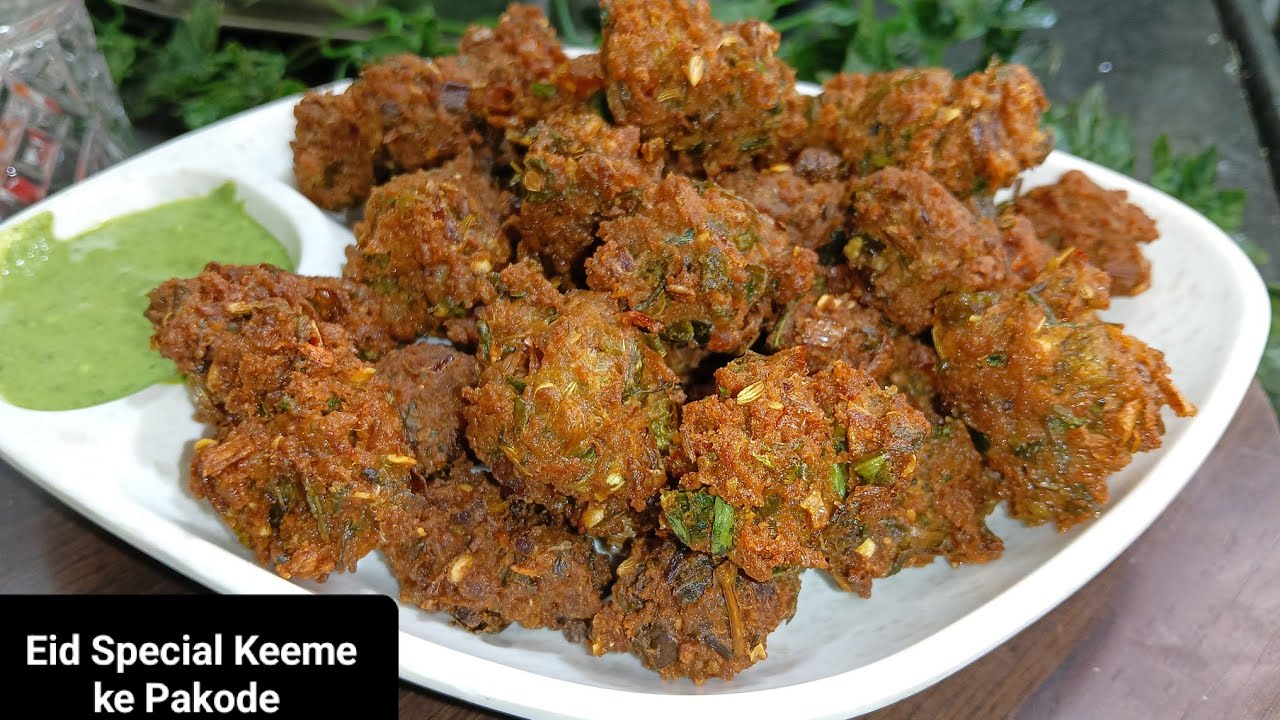 Eid Spacial recipe| Chatpate Keeme ke Pakode Recipe|How to make Crispy Keema pakoda😋Keeme ki Bhajiya