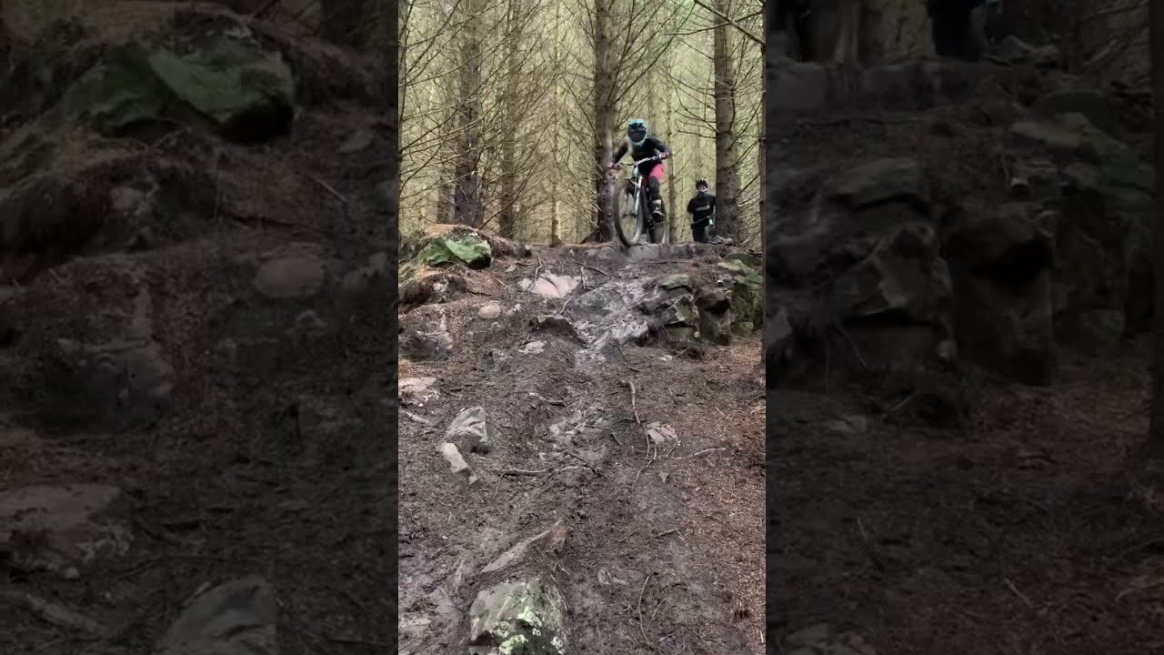 Love a Gnarly MTB Trail!! Back to Scottish conditions 💦 #shorts #mountainbiking #mtb