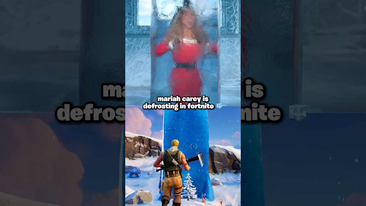 MARIAH CAREY IS DEFROSTING! 🧊 #fortnite #shorts