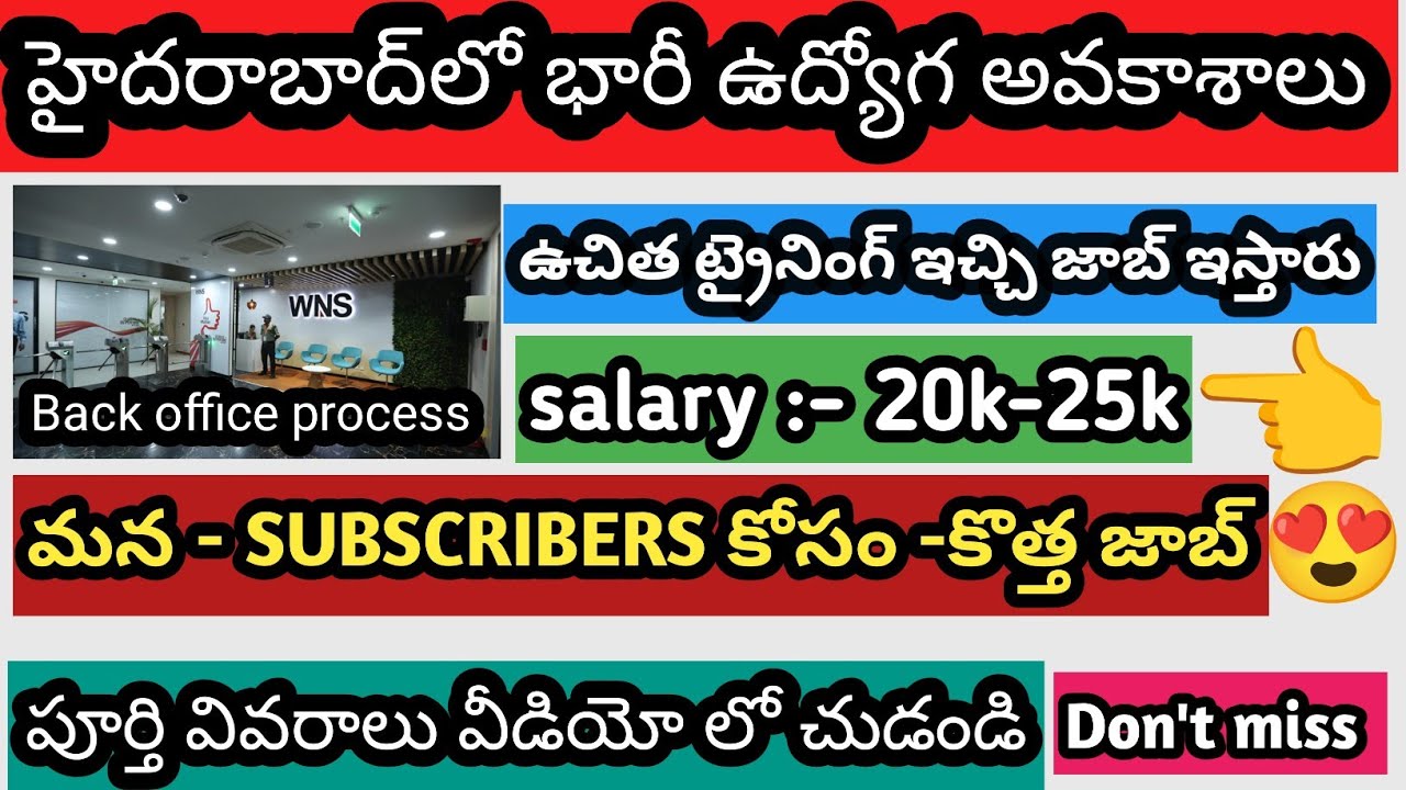 🚨Jobs In Hyderabad 2026 I jobs for freshers 2026 I genuine jobs in hyderabad I jobs in hyderabad I