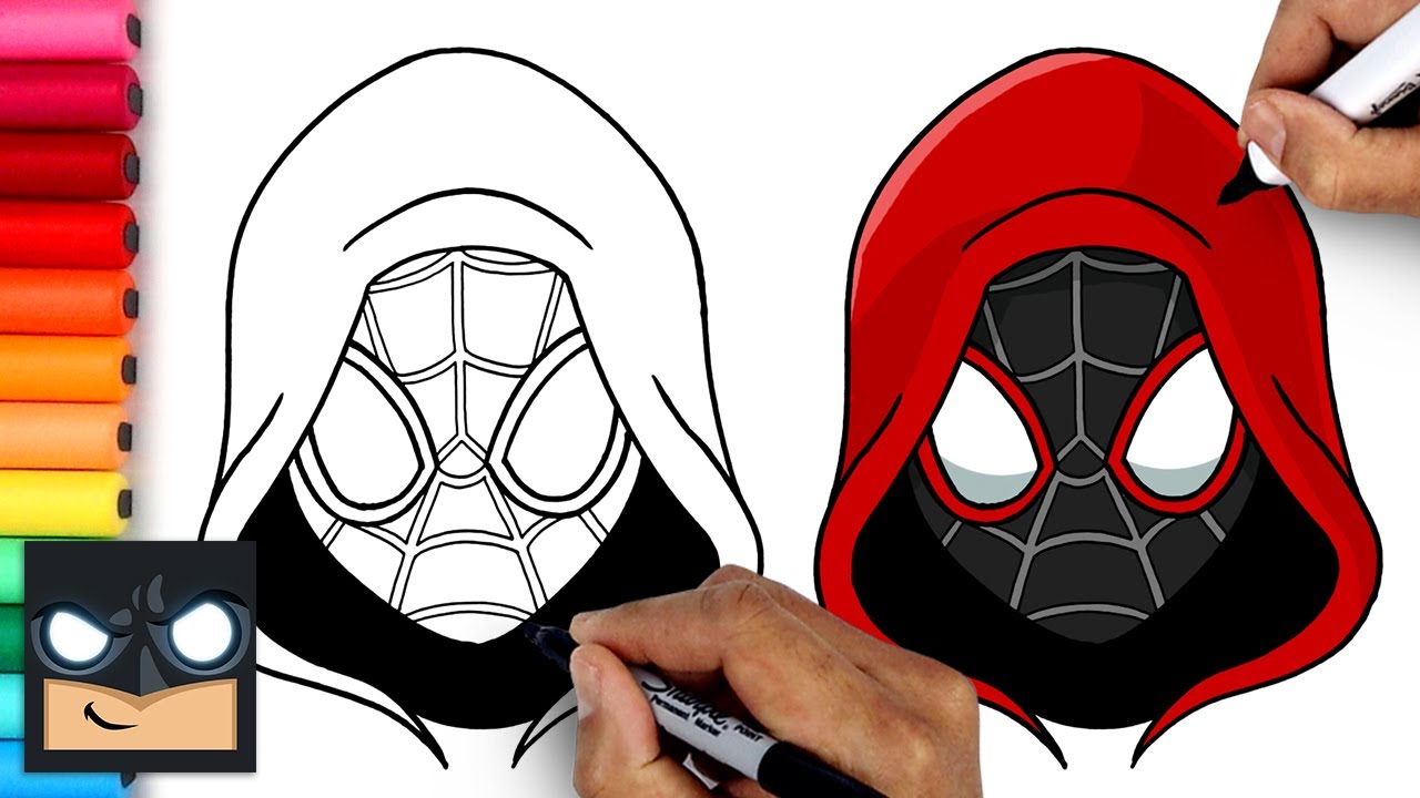 How To Draw Miles Morales Spider-Man | Step By Step Tutorial