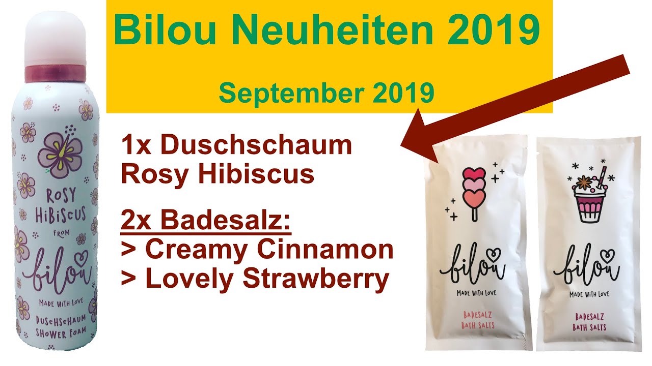 bilou Rosy Hibiscus und bilou Badesalzlovely Strawberry Badesalz Creamy Cinnamon