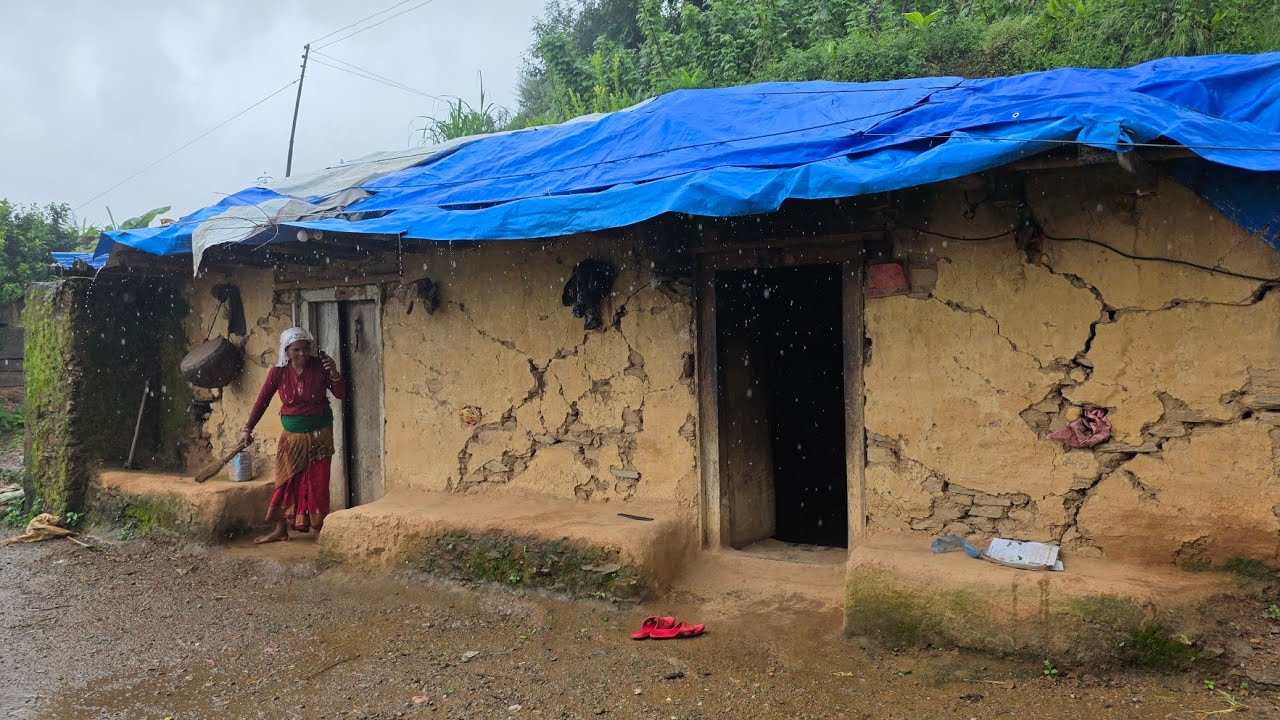 Living in a Broken Mud House in Nepal | Real Rural Village Life || Thevillagenepal 