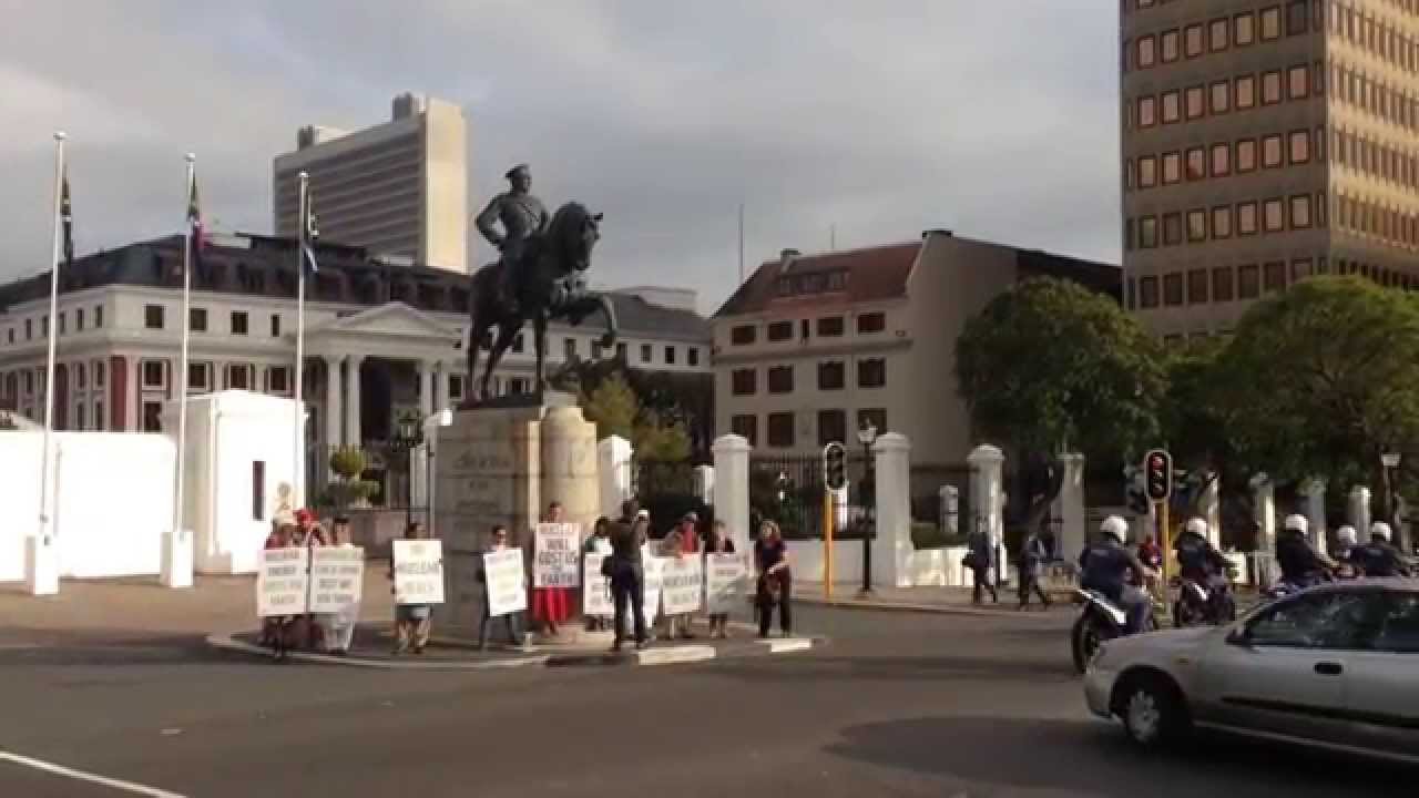 Nuclear Protest outside Parliament
