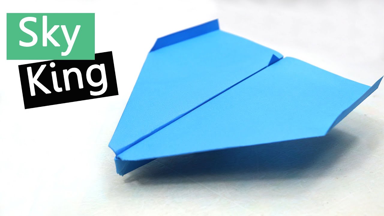How to Make the World Record Paper Airplane that Flies FAR - Sky King