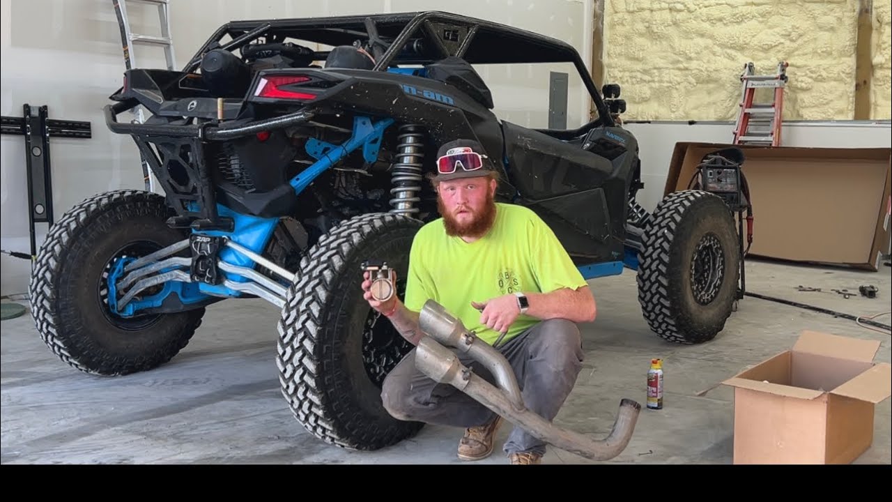 Making a custom exhaust for my canam x3!