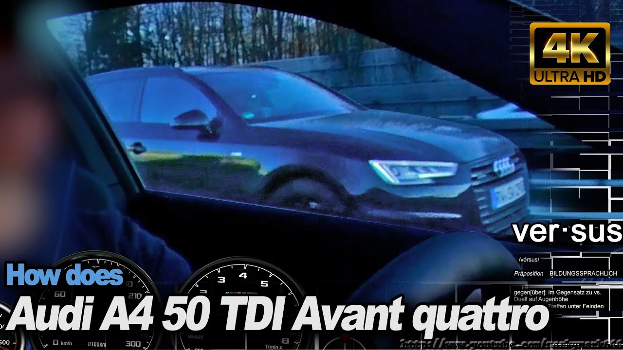 BMW M2 Competition vs Audi A4 50 TDI Avant +130-240 Insta360 ONE X DriveAnalyser RaceRender [4k]