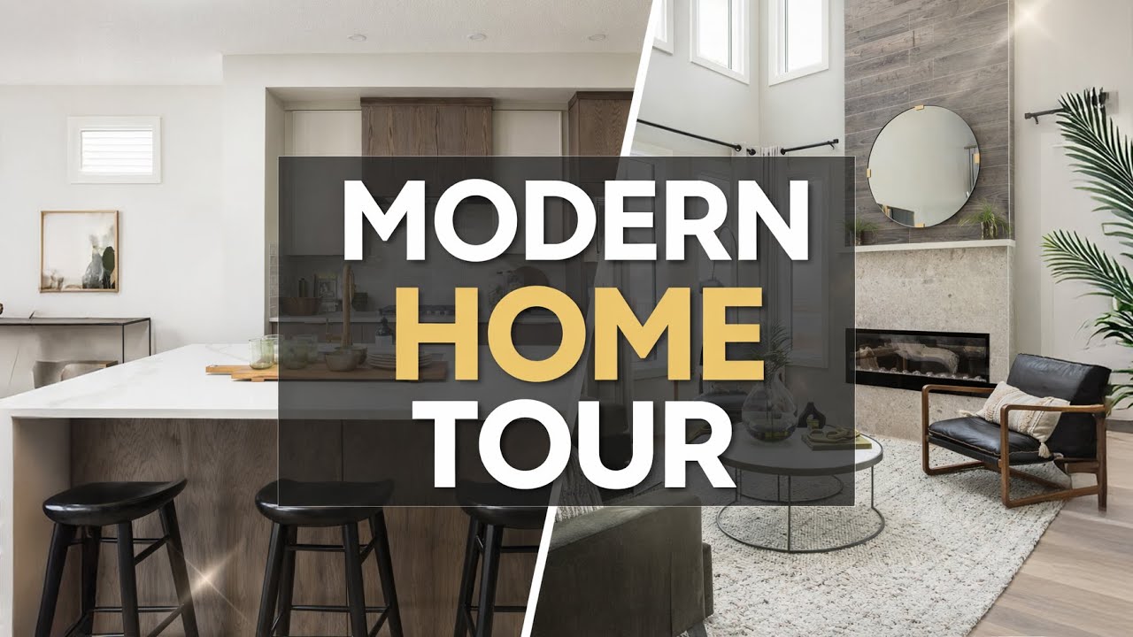 Modern Open-Concept Home Tour | Elegant Kitchen, High Ceilings & Natural Light
