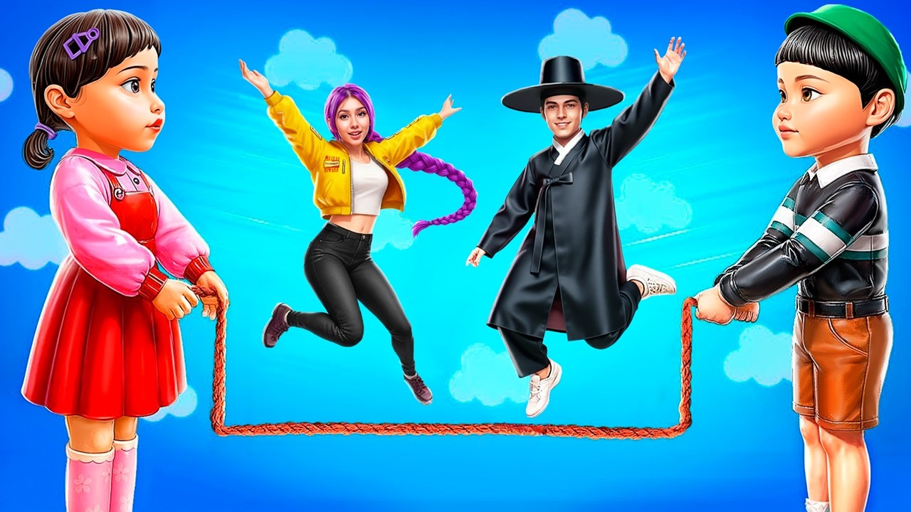 Squid Game 3 في الحياة الواقعية! من المستوى 1 إلى 1000 — Rumi من Huntrix!