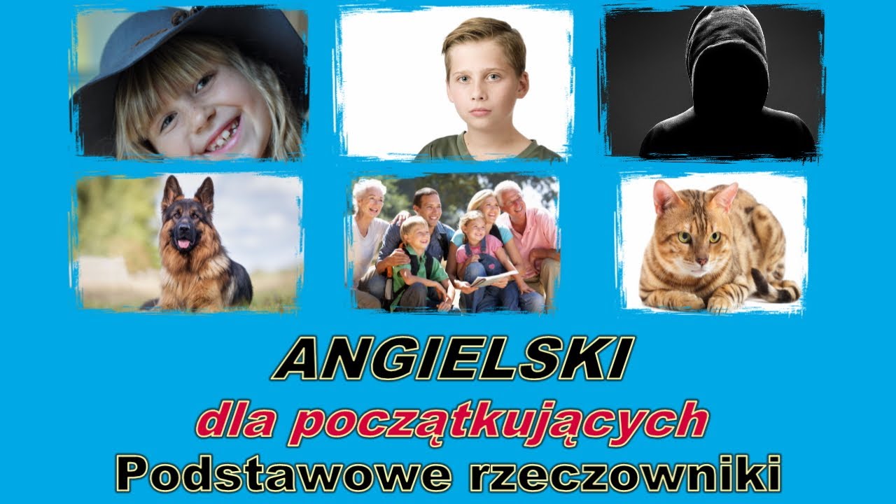 ZABAWA w ANGIELSKI - Podstawowe rzeczowniki + zdania - krótkie prezentacje