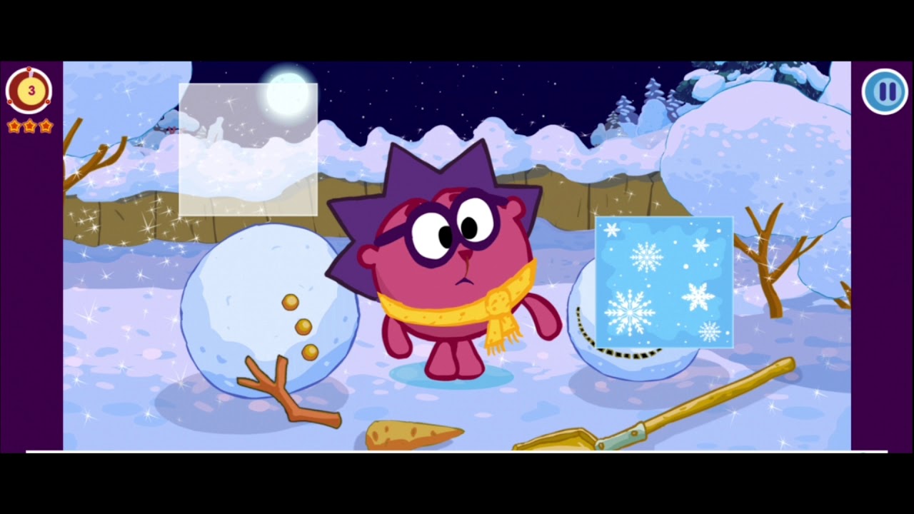 Смешарики. Новый Год. Полное прохождение игры. Игра-мультфильм