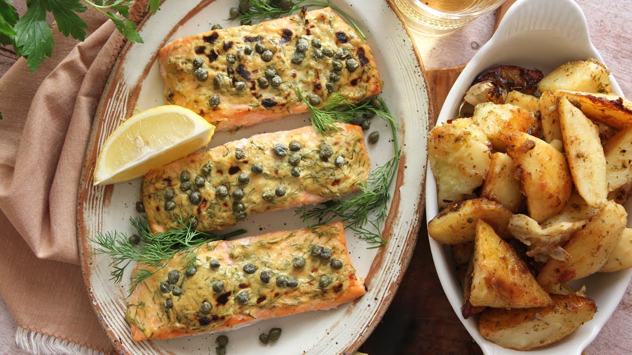 Dijon Roasted Salmon