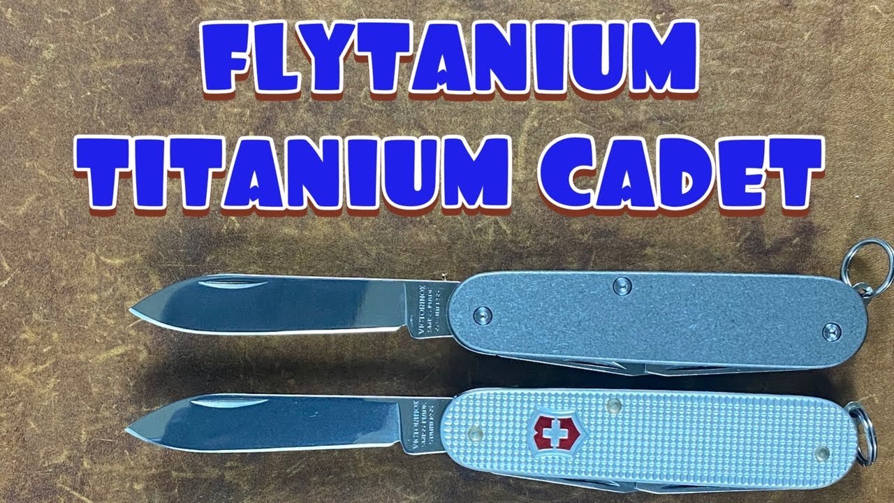 Unboxing and comparison of the Flytanium SAK Cadet titanium scales