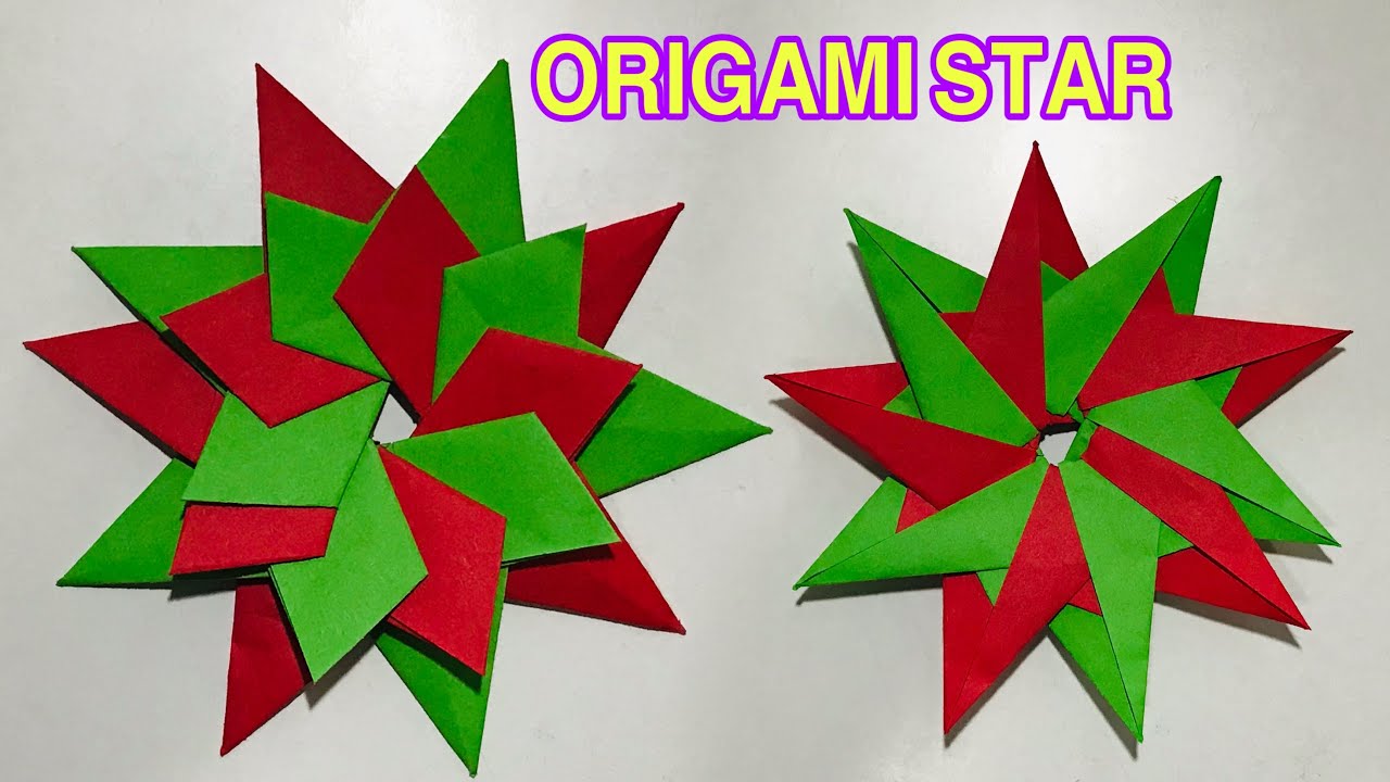 How to Make 3D Star for your Christmas Decoration | Paper Craft