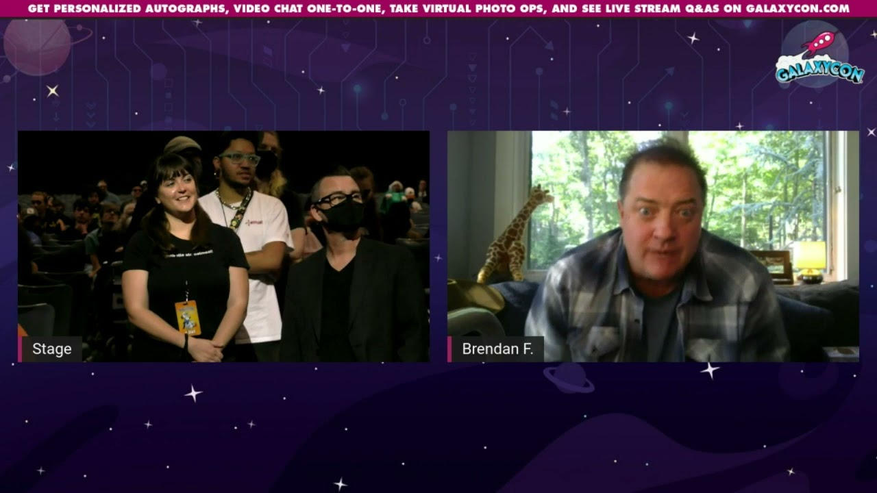 Brendan Fraser Live Stream from GalaxyCon Raleigh
