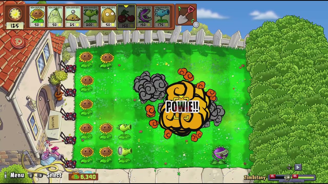 Plants vs. Zombies: Replanted zombotany wall not attack trophy no garlic