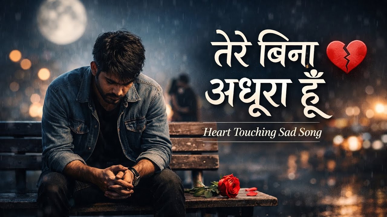 तेरे बिना अधूरा हूँ 💔 | Heart Touching Sad Song 2026 | New Hindi Sad Song | Emotional Breakup Song