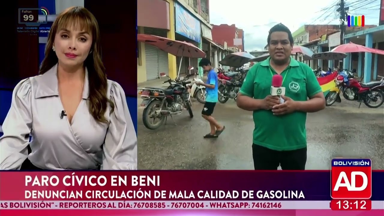 El paro cívico en Beni marca la jornada mientras el ministro de Hidrocarburos llega a Trinidad