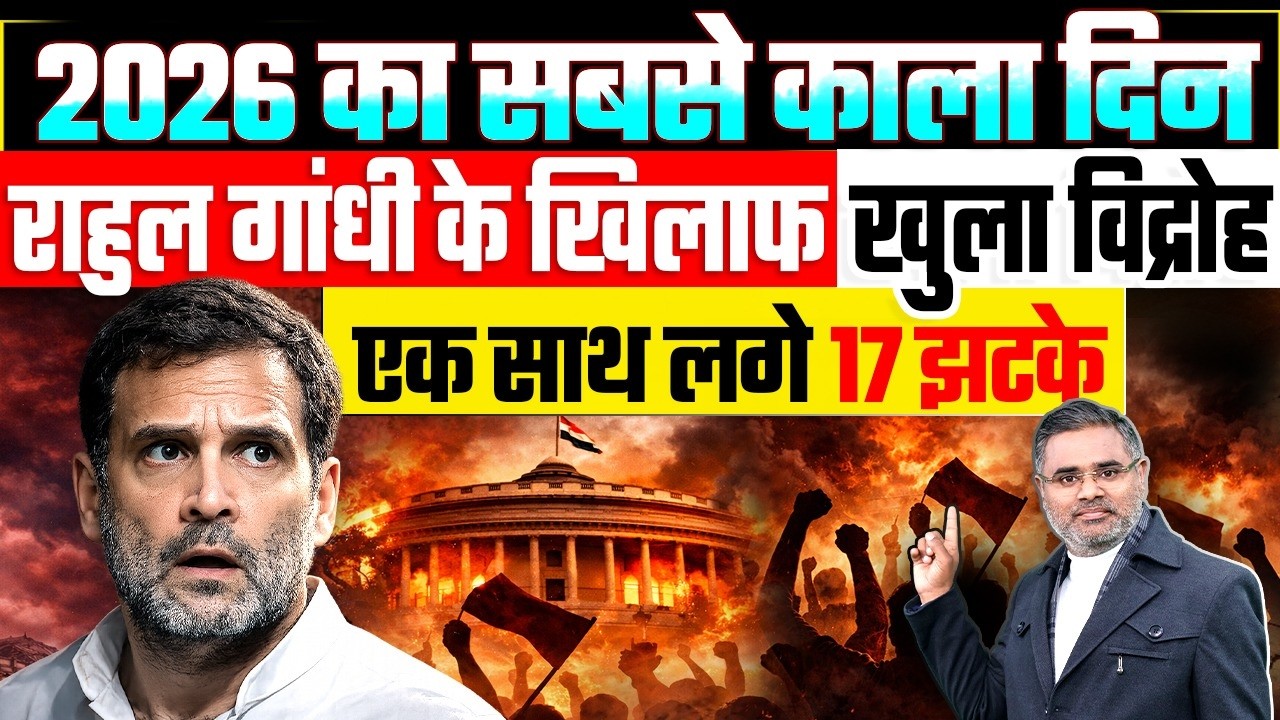 2026 का सबसे काला दिन, राहुल गांधी के खिलाफ खुला विद्रोह, एक साथ लगे 17 झटके