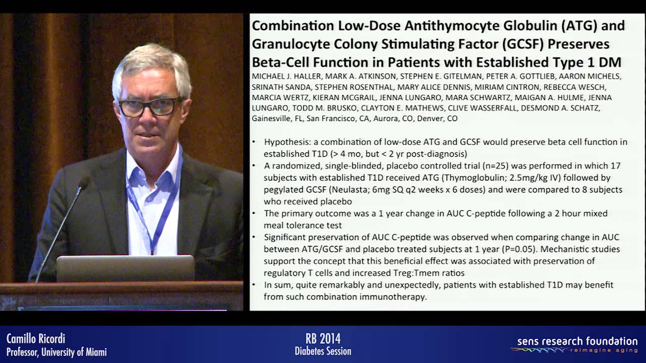 Cellular Therapies and Regenerative Medicine Strategies for Treatment of Diabetes - Camillo Ricordi