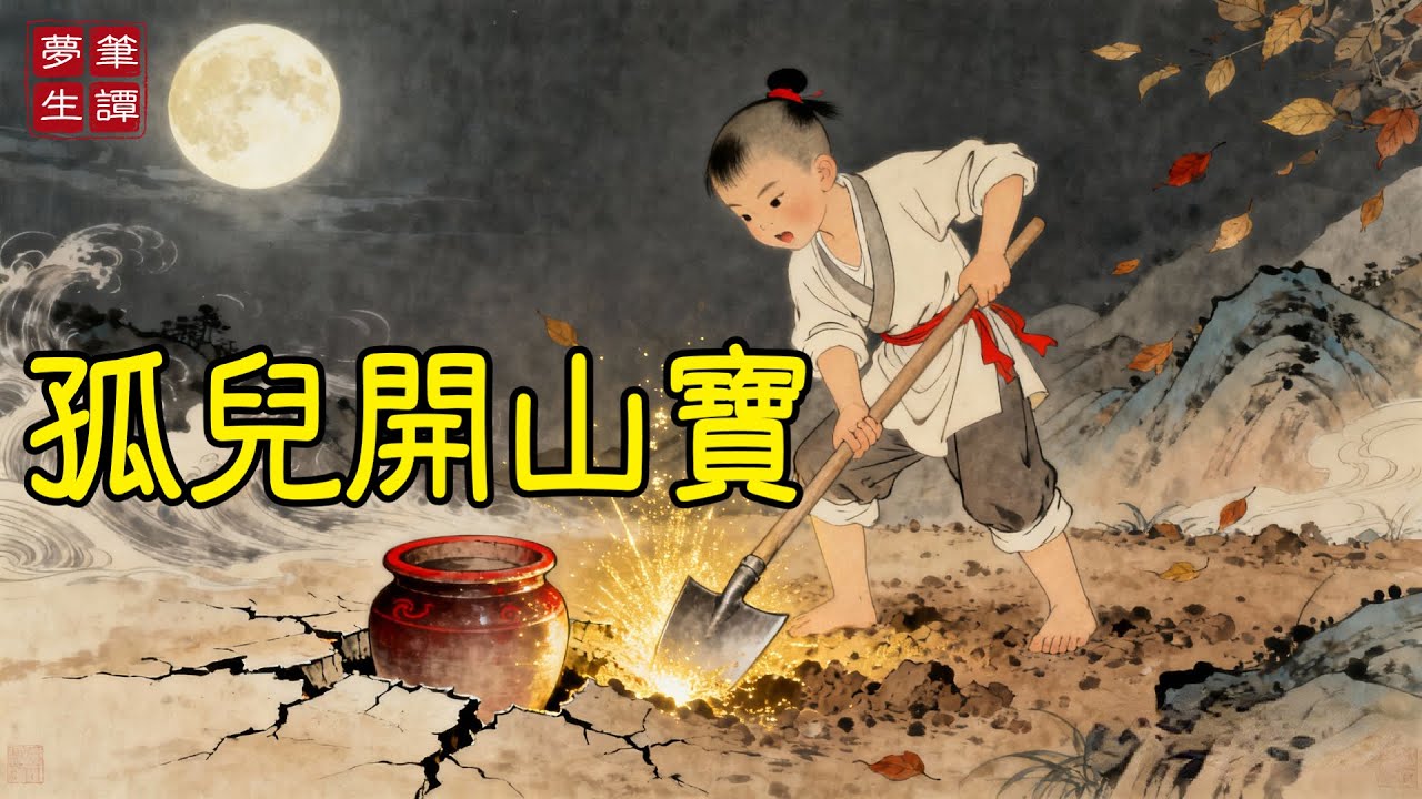 孤兒被族長霸占祖宅，趕去守荒山！夜半山神現身，贈他一把神鋤：此地方圓十丈，埋著十八缸黃金！#故事#民間傳說#奇遇#報恩#原創故事
