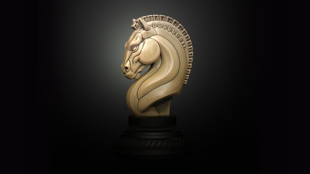 Chess Horse ZBrush Sculpting Timelapse