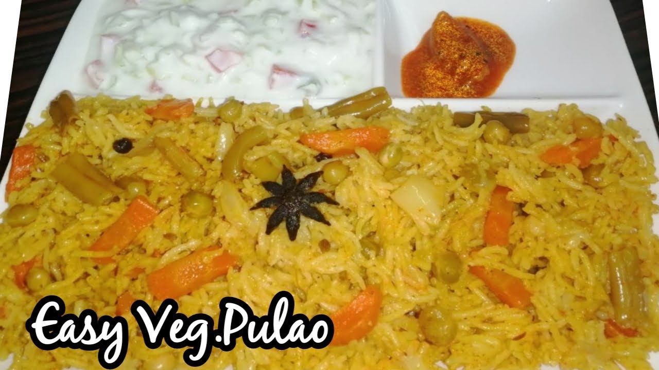 Veg Pulao in Pressure Cooker/Easy Veg Pulao recipe/CookerPulao/ricebath #vegpulao#Easyvegpulaorecipe