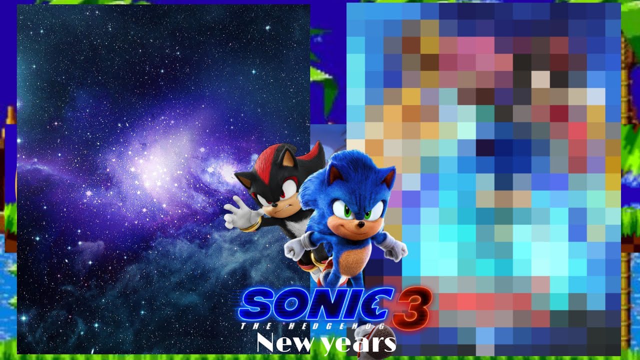 Sonic The Hedgehog  3 New Year’s poster ￼