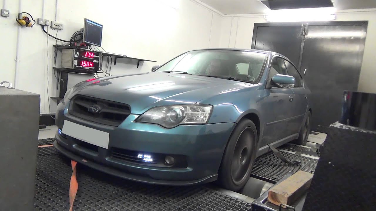 Subaru Legacy 3.0r Spec B, final power run after remap