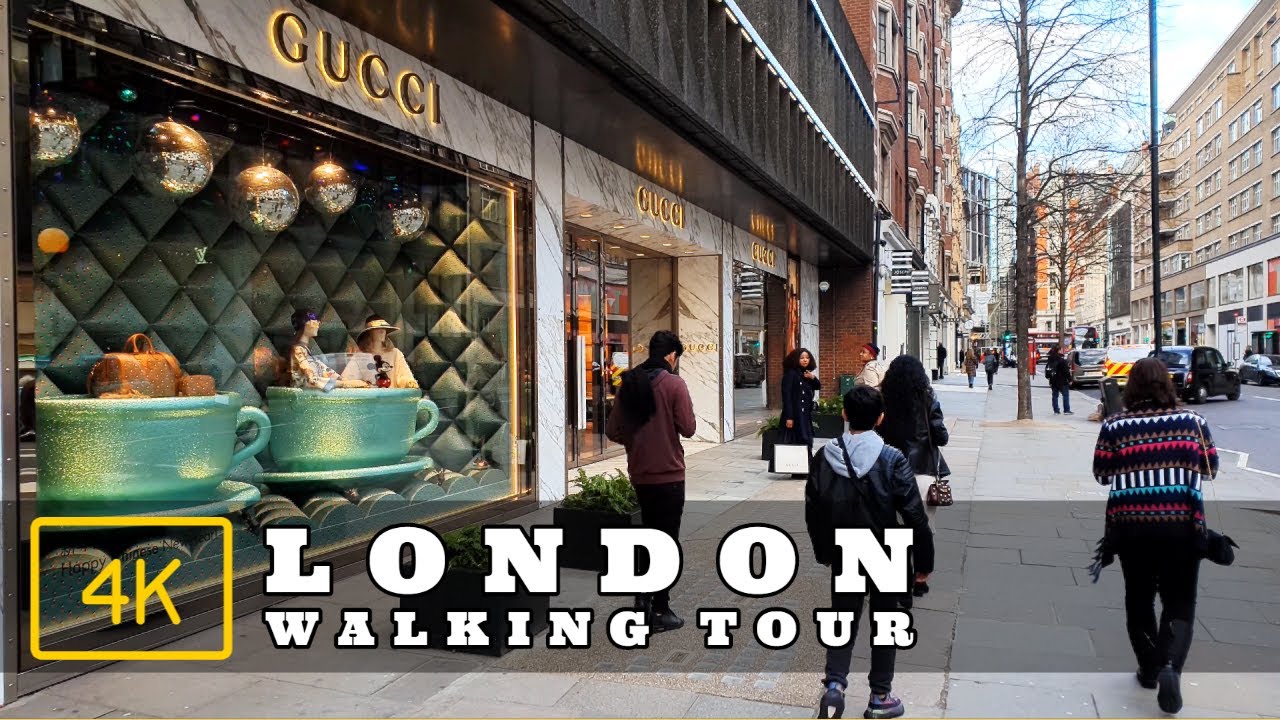 Chelsea Bridge Road to Knightsbridge via Sloane Square | London Walking Tour [4K]
