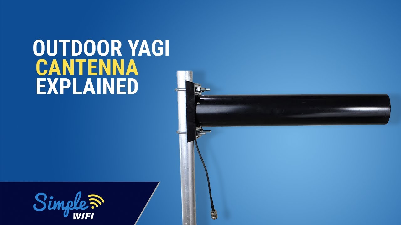 Outdoor Yagi Cantenna 2.4GHz Directional 14.3dBi Long Range Wi-Fi Antenna Explained