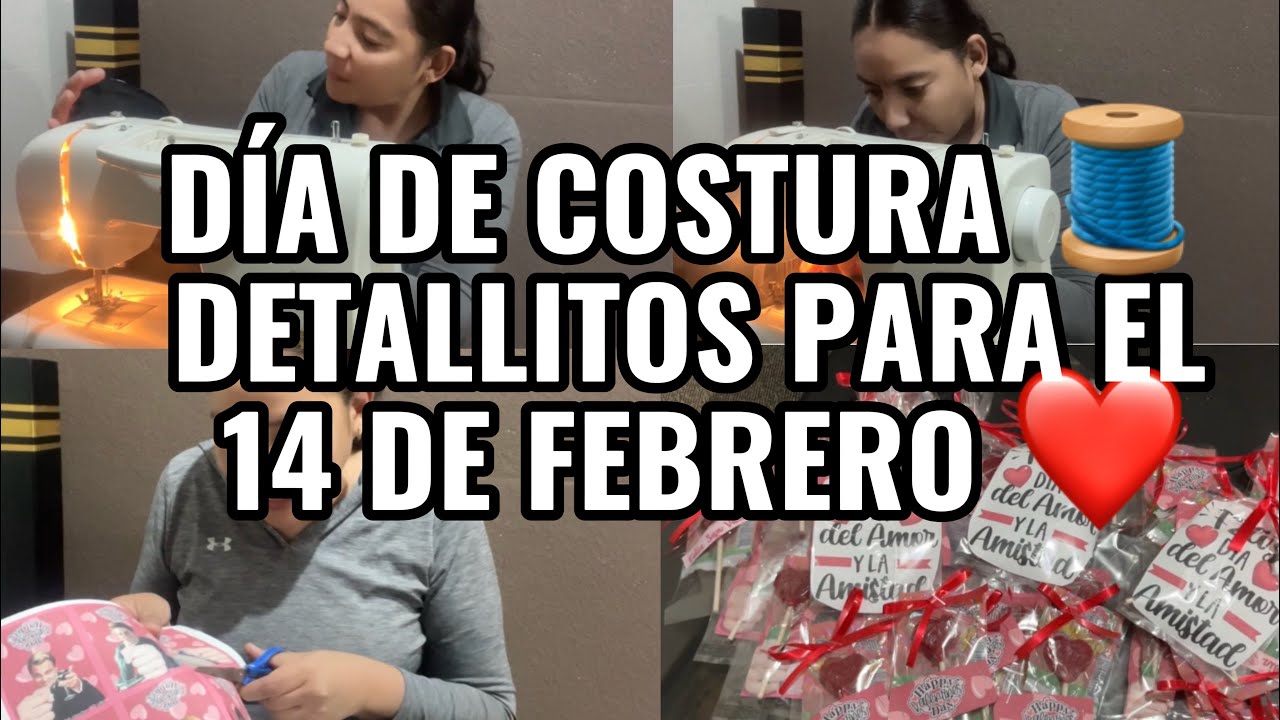 DÍA DE COSTURA!!! HICE UNOS HERMOSOS DETALLES PARA REPARTIR EL 14 DE FEBRERO ❤️❤️❤️