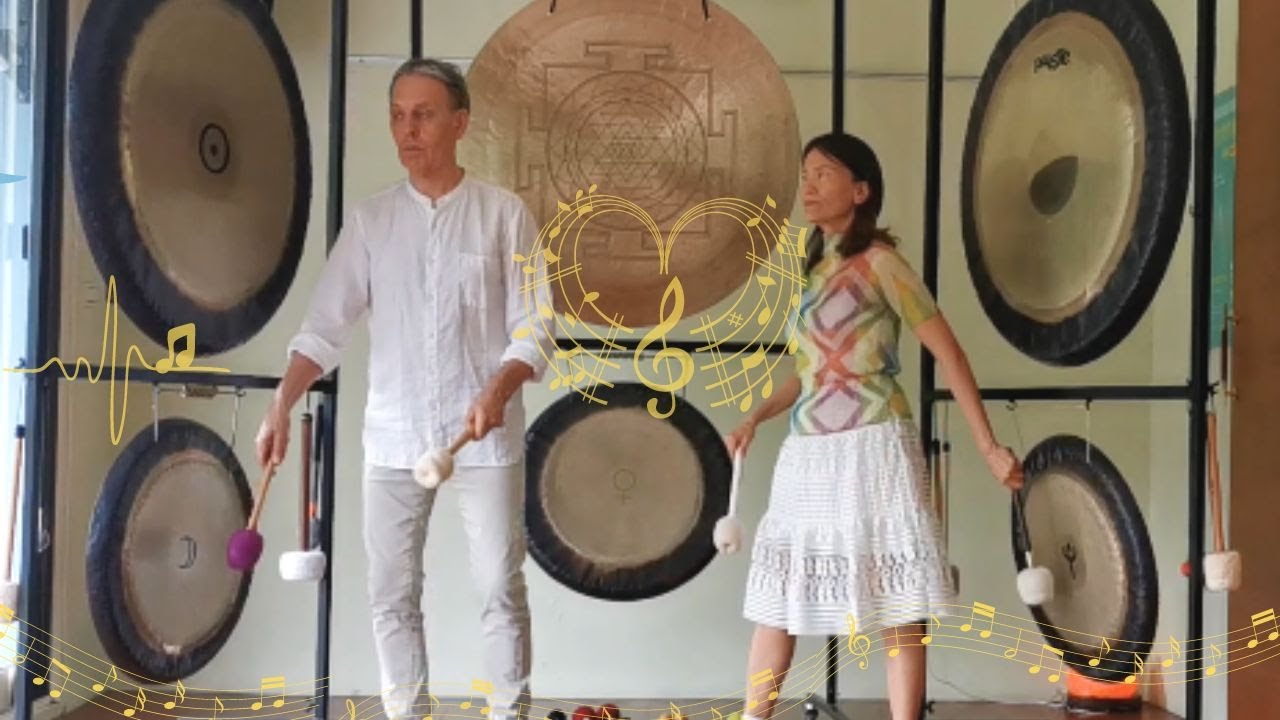 且聽鑼聲低吟和諧音波  (短版線上聲音療癒)