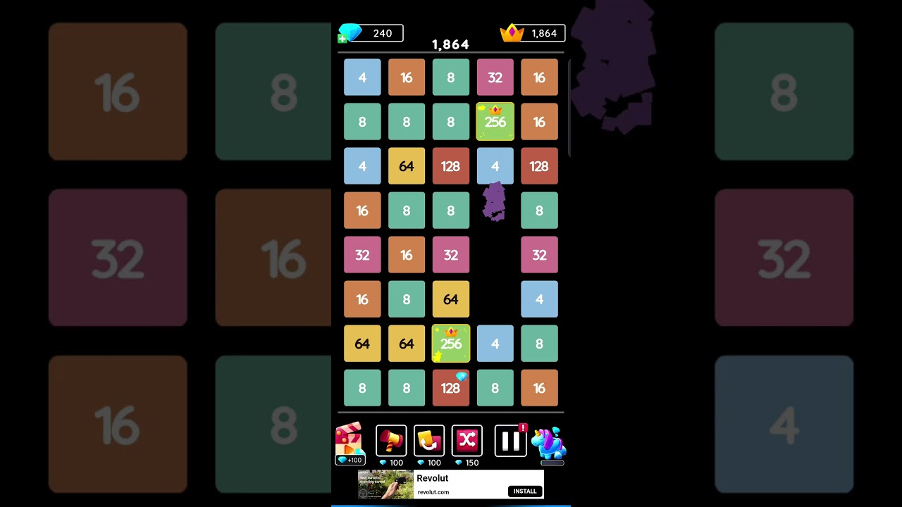 2048 blast gameplay #2048 #2048blast #game #gaming #gameplay