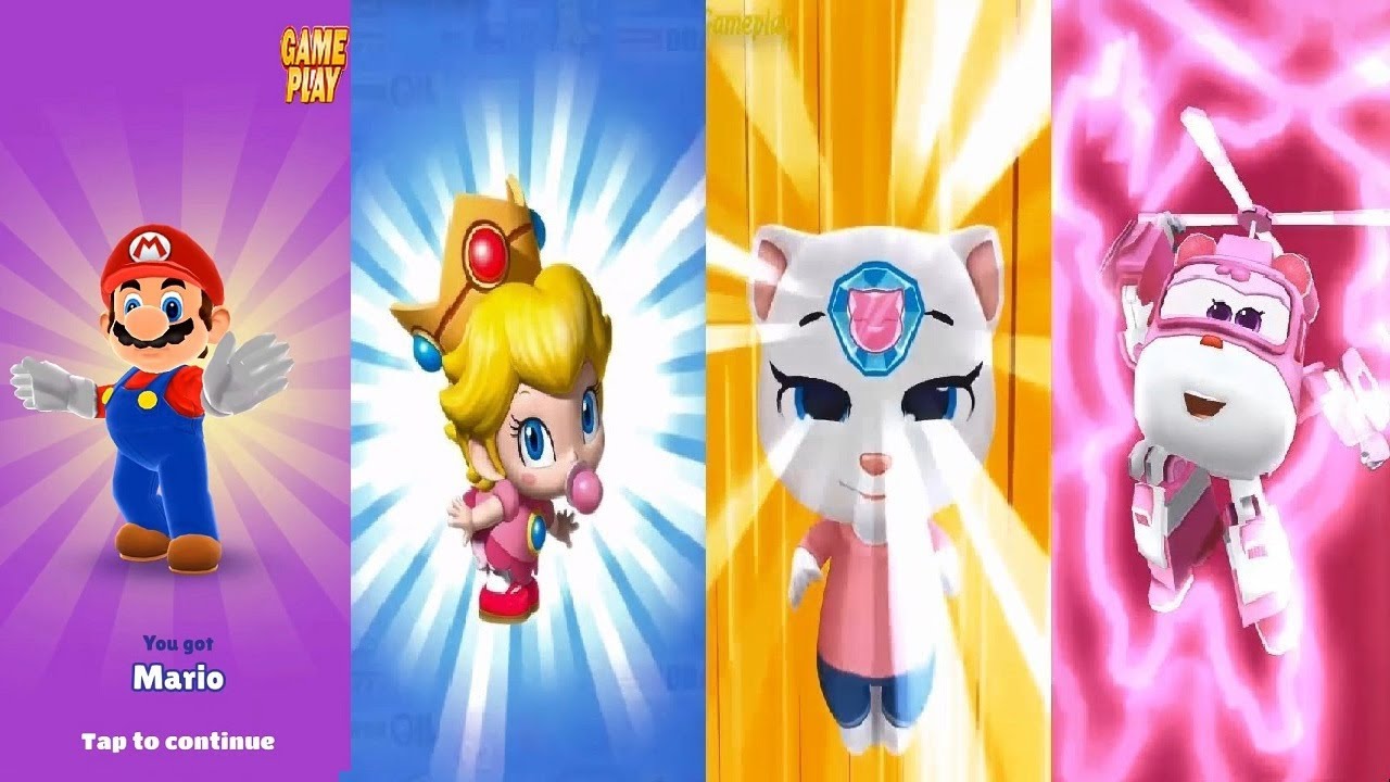 Subway Surfers Mario VS Mario Kart Tour Talking Tom Hero Dash Super Wings Jett Run Android Gameplay