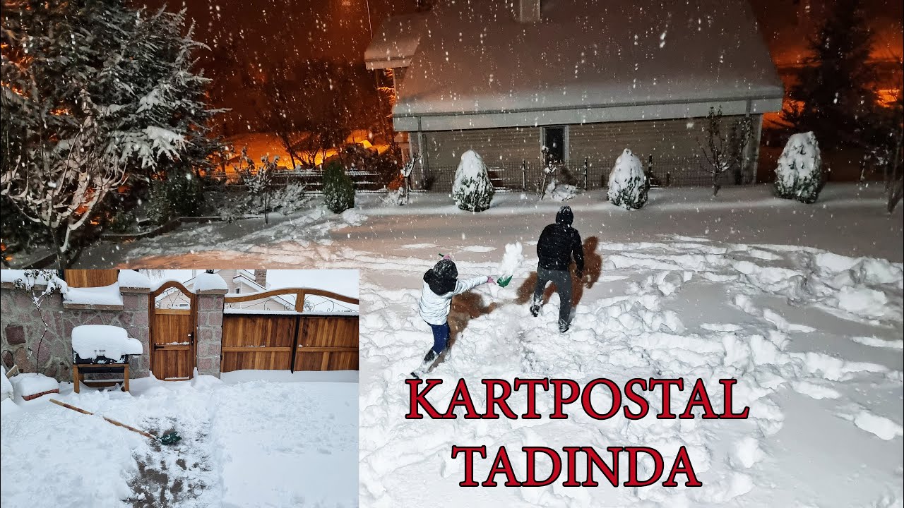 BİR KAR BU KADARMI GÜZEL YAĞAR  ? GECE GECE MUHTEŞEM KAR VLOG