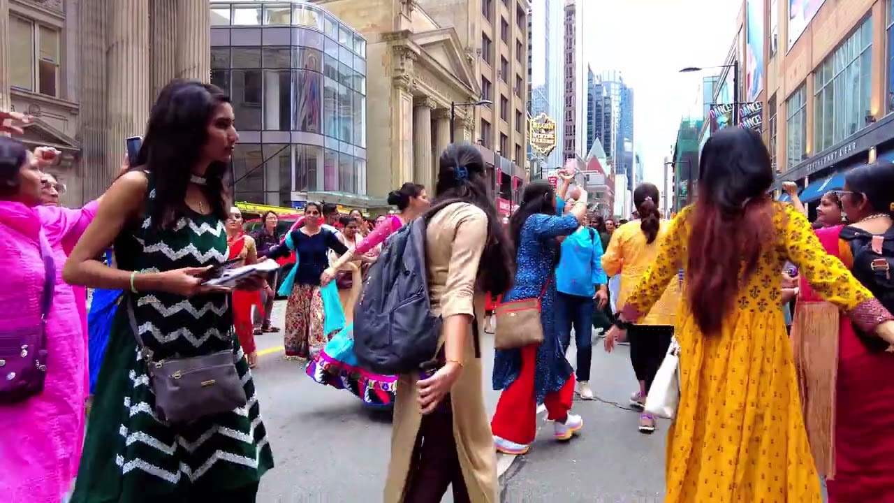 Hare Krishna Dance at Festival of India Parade, Yonge St , Toronto, July 2023 #india #harekrishna