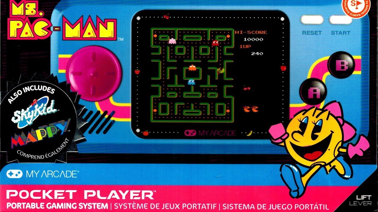 Ms. Pac Man Pocket Player Mini Portable by My Arcade  Review - The No Swear Gamer