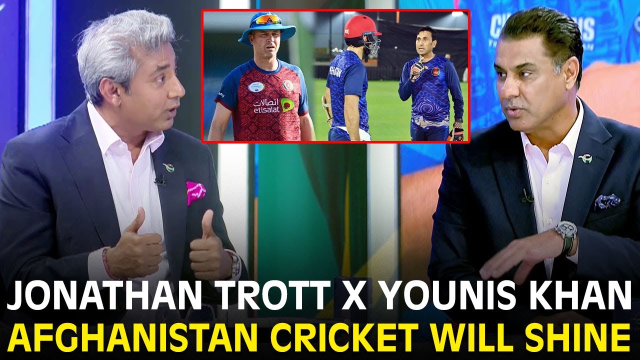 Jonathan Trott x Younis Khan | A New Era for Afghanistan Cricket | #AFGvSA #ChampionsTrophy ZA1K