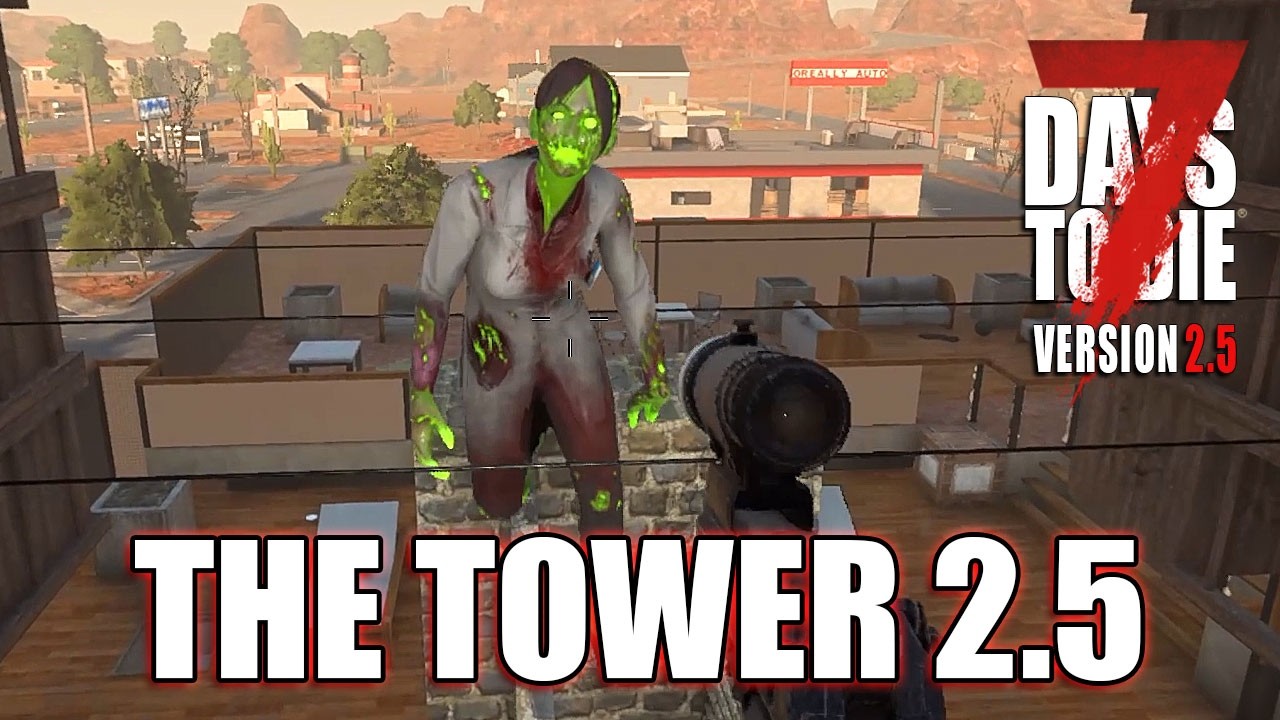 7 Days To Die | Partial Cement Horde Base Upgrade – The Tower 2.5