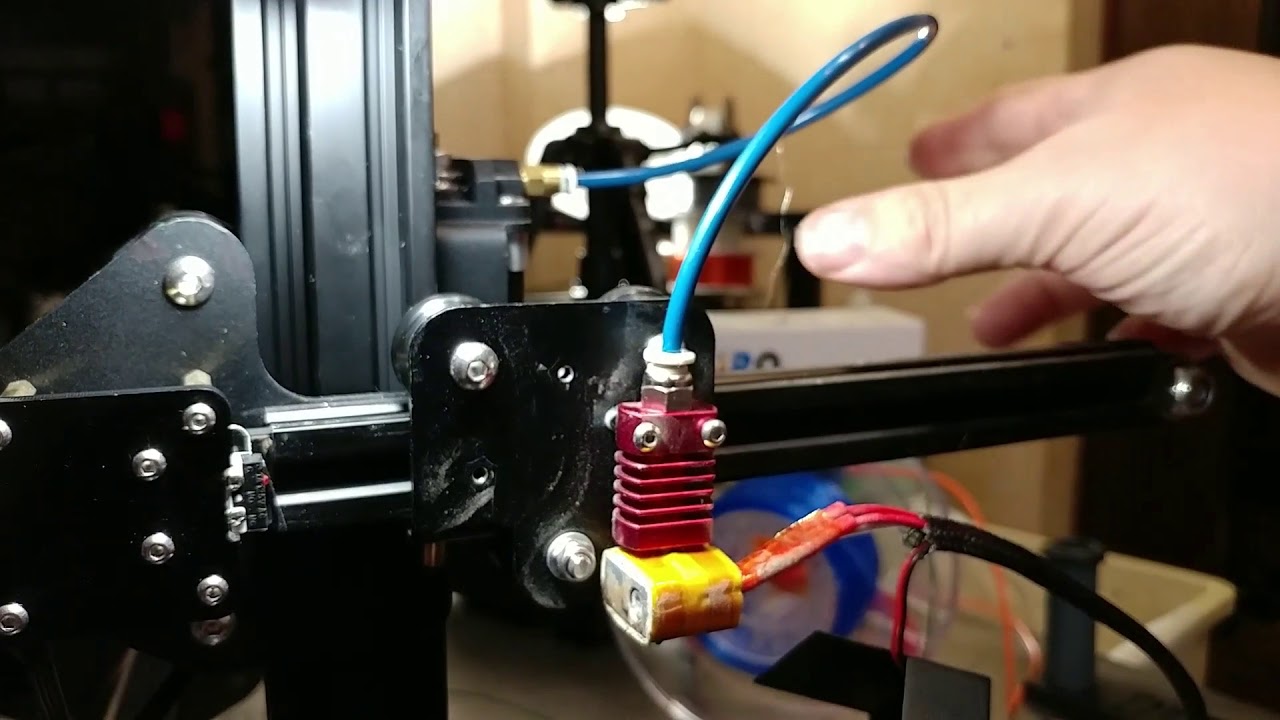 Today's 3D Print 141 Nozzle Jam, Capricorn High Temp ptfe & hardened nozzle upgrade Ender 2 CR 10
