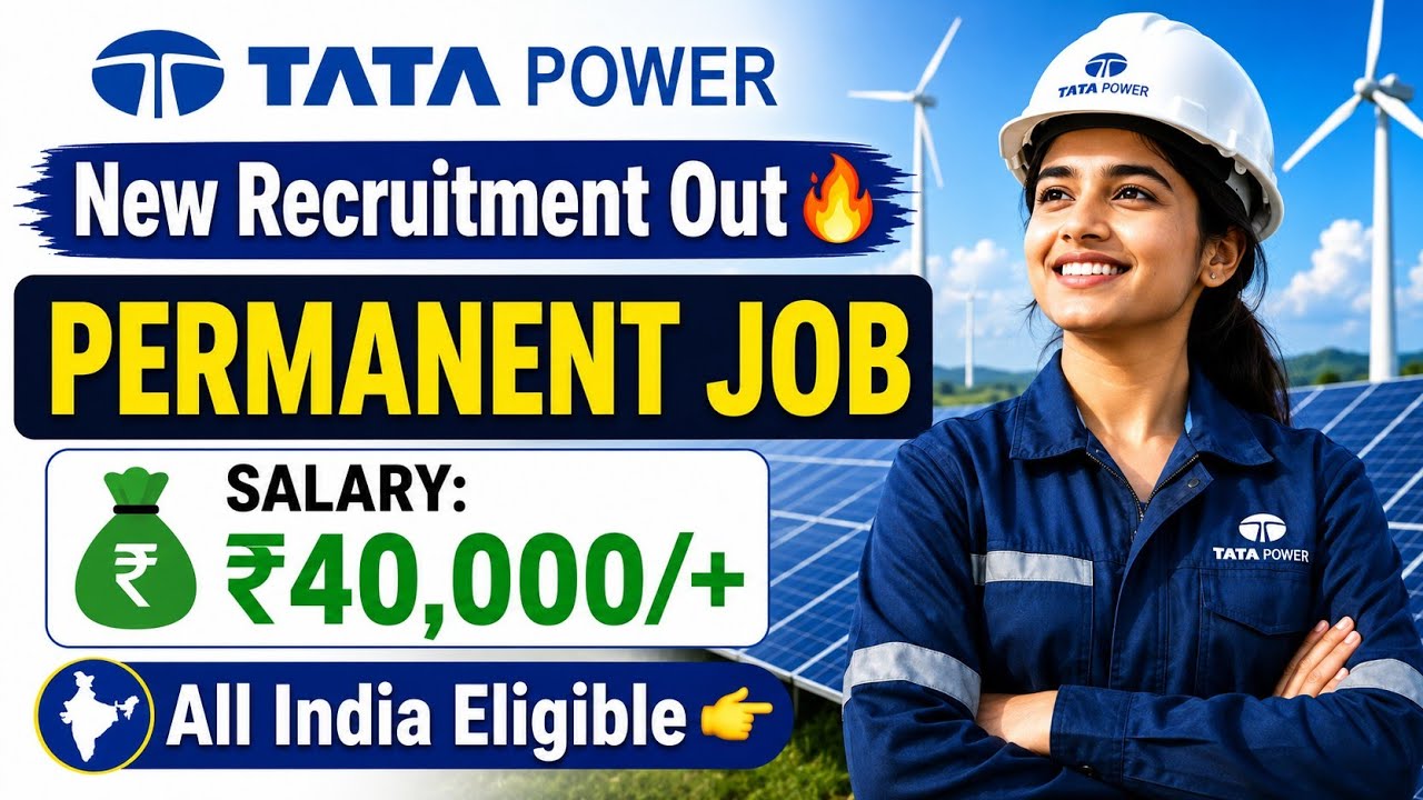TATA POWER New Recruitment Out 😍 Permanent Job Vacancy | Tata Power Technical Post Vacancy |